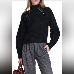 Rag & Bone Olivia Wool Turtleneck in Black Women’s X-Small $425